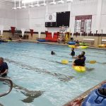 kayaks-in-Uniontown-pool Kayaks in the pool at Uniontown High School.