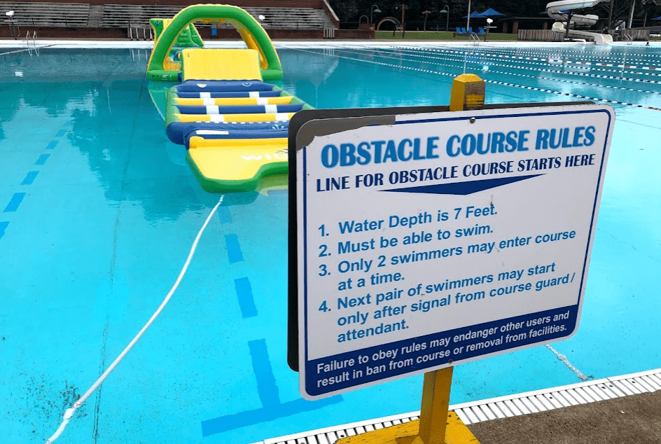 Rules at North Park Pool Obstacle Course