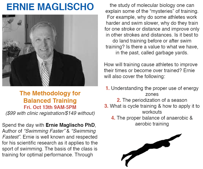 Maglischo's extra course at the Eastern States Clinic
